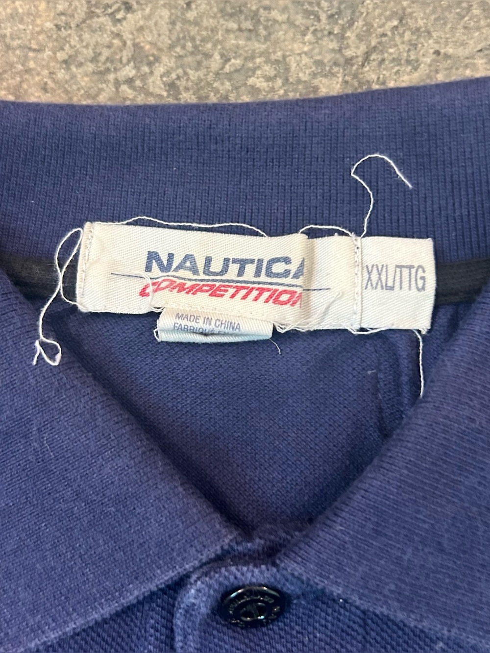 Vintage Y2K Nautica Competition Navy Blue Polo Shirt Size Men’s 2XL - Picture 2 of 6